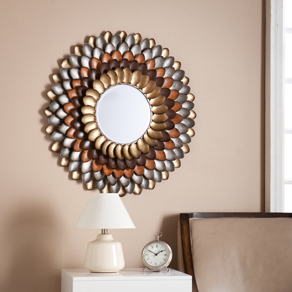 American Home Furniture | SEI Furniture - Albion Round Decorative Mirror