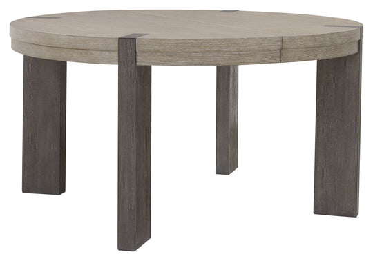 Anderson Park Moose Trail And Frontier Brown Round Dining Table - P402230