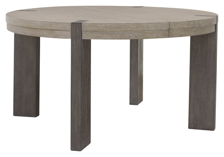 Anderson Park Moose Trail And Frontier Brown Round Dining Table - P402230
