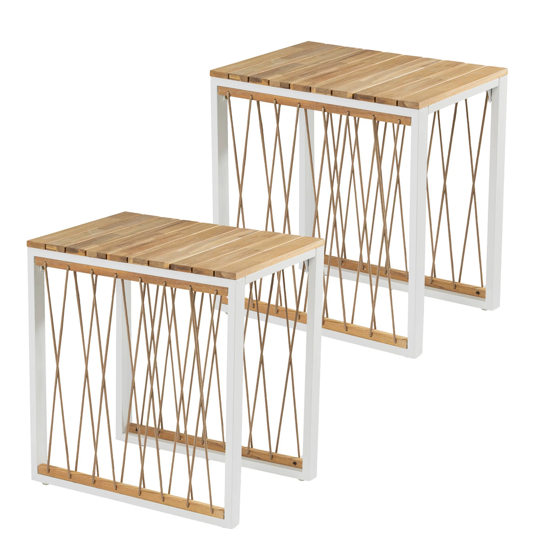 Wallmond Outdoor End Table Set - AmericanHomeFurniture