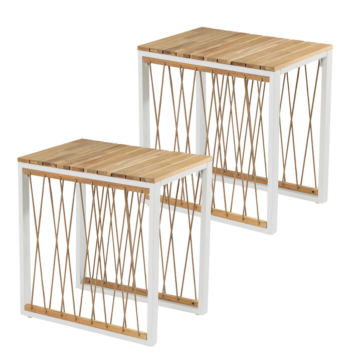 Wallmond Outdoor End Table Set - AmericanHomeFurniture