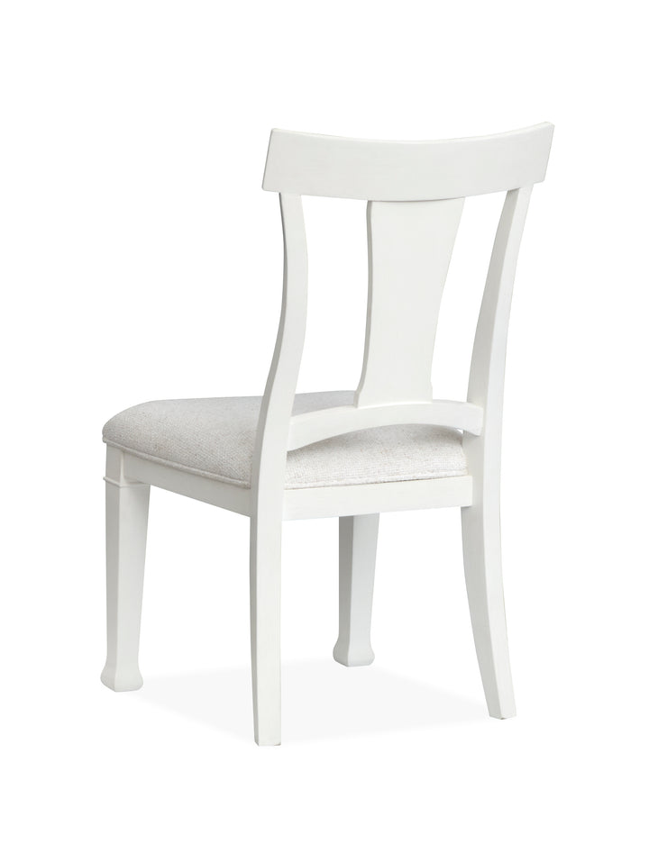 Kingston Whisper White And Cerused Nutmeg Upholstered Side Chair - Set of 2 - D6407-62