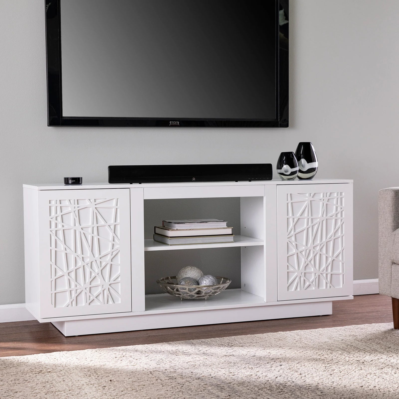 SEI Furniture Delgrave Two-Door Media Cabinet MEDIA + TV STANDS