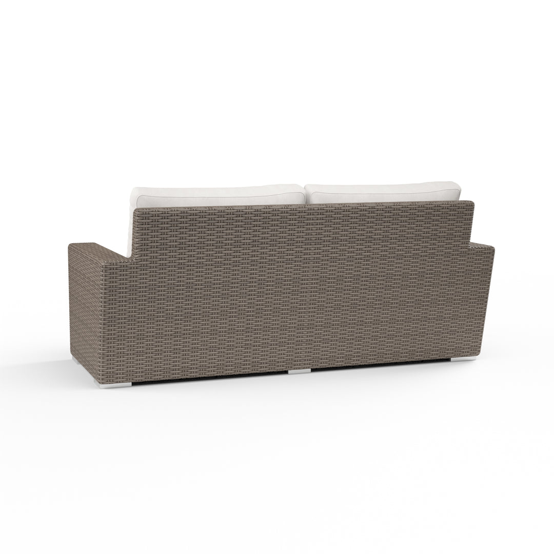 American Home Furniture | Sunset West - Coronado Loveseat in Canvas Flax w/ Self Welt