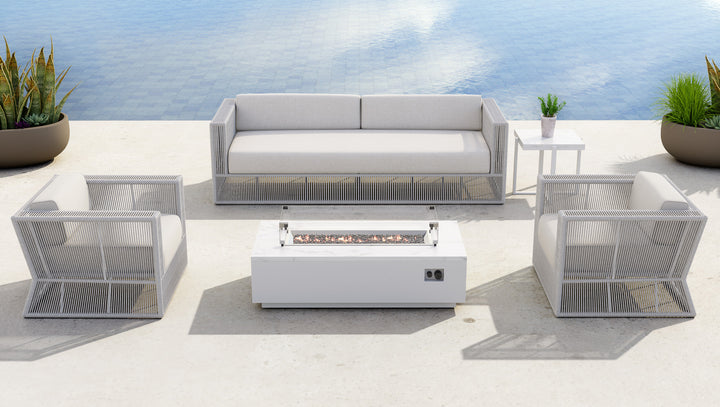 Miami Club Chair in Dupione Celeste w/ Self Welt