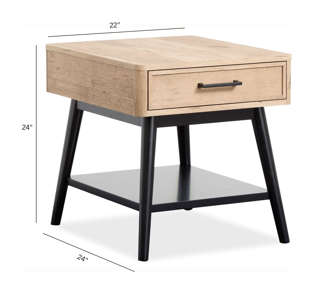 Fletcher Driftwood Rectangular End Table - T5864-03