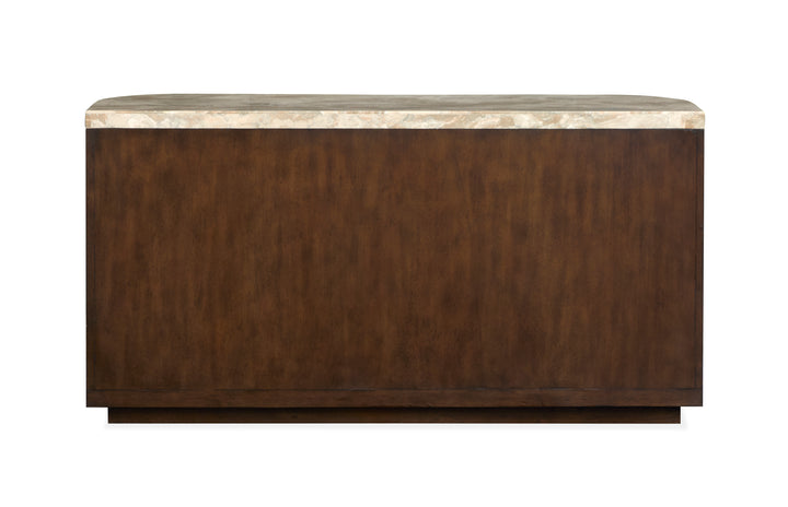 Mcpherson Burnt Umber Demilune Sofa Table - T6351-75