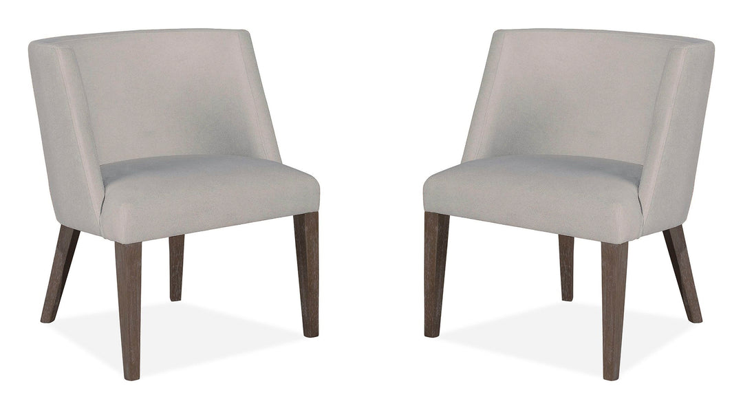 Kavanaugh Weathered Kona Brown Upholstered Host Chair - Set of 2 - D5612-66