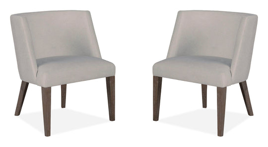 Kavanaugh Weathered Kona Brown Upholstered Host Chair - Set of 2 - D5612-66