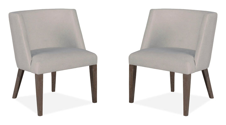 Kavanaugh Weathered Kona Brown Upholstered Host Chair - Set of 2 - D5612-66