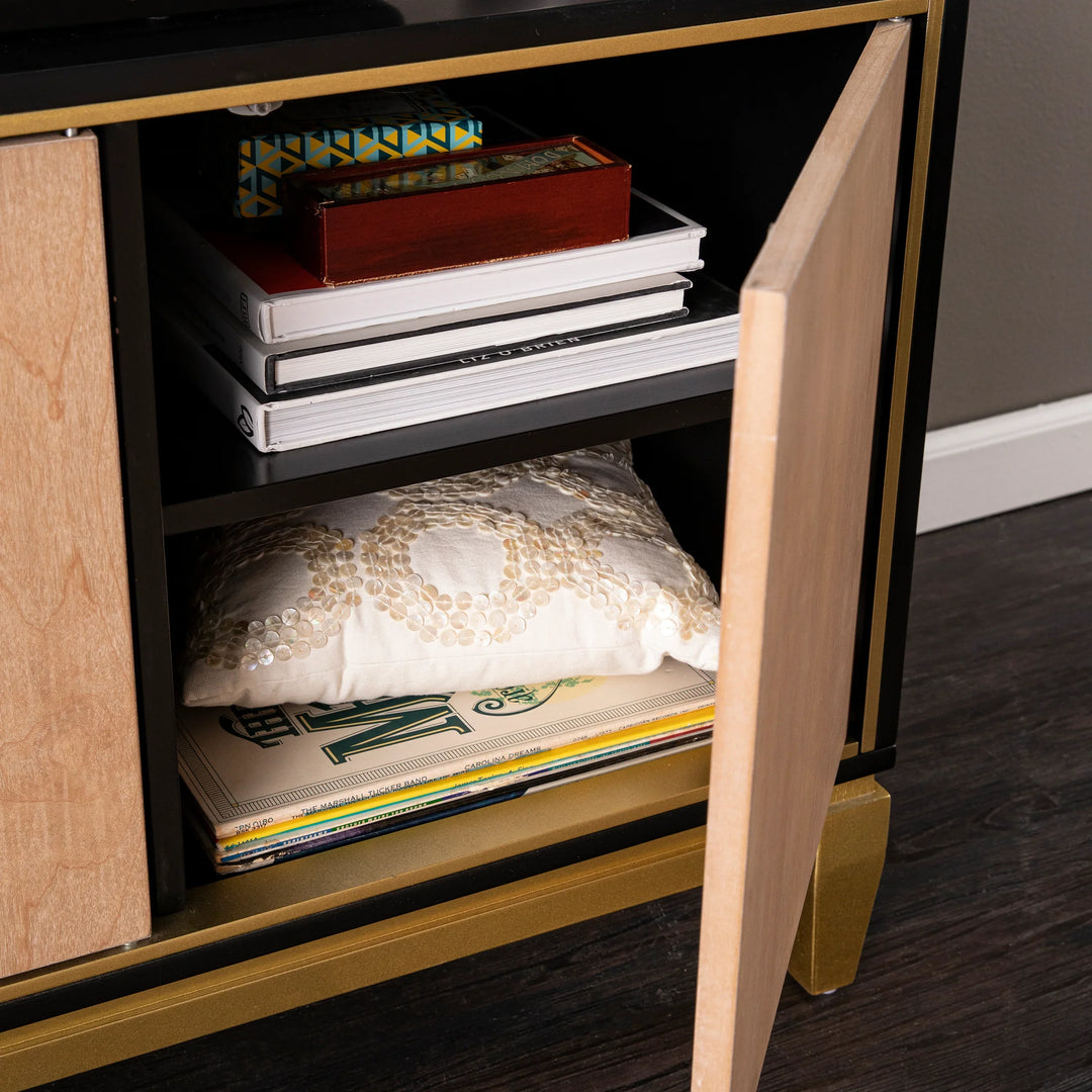 Addleston 3-Door Media Stand - AmericanHomeFurniture