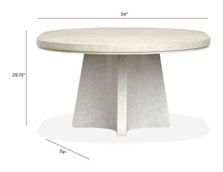 Lorelei Misty Cloud Extendable 54" Round Dining Table - D5893-24