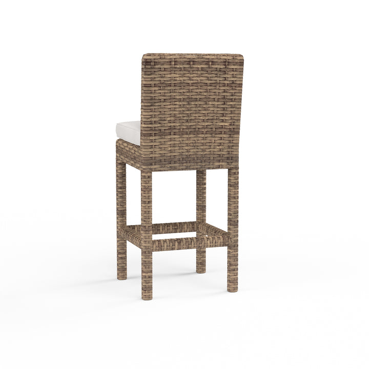 American Home Furniture | Sunset West - Havana Barstool in Canvas Flax w/ Self Welt