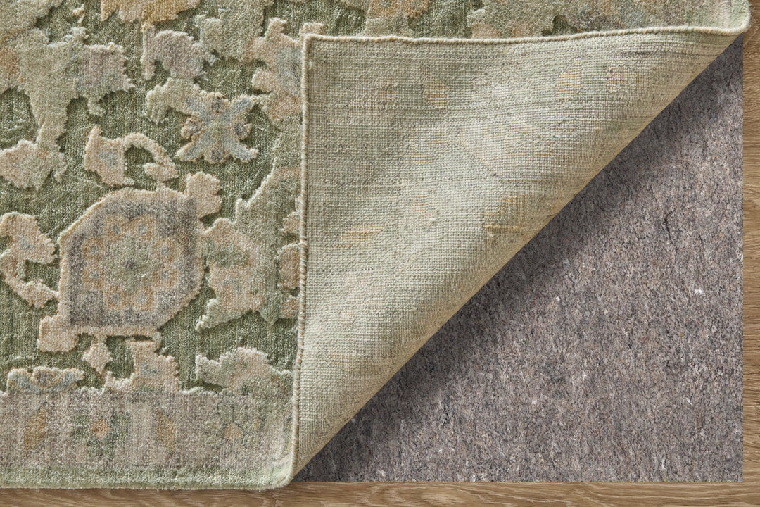 Rectangle/2' x 3'/Green/Gold