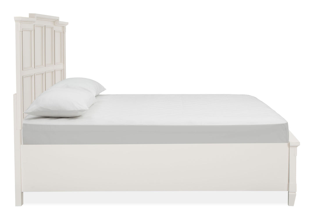 Willowbrook Egg Shell White Queen Panel Storage Bed - B5324-54A