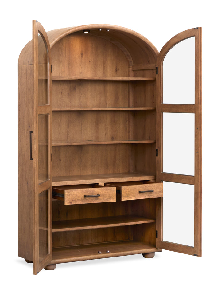 Woodward Dark Clove Display Cabinet - D6521-08