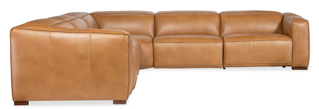 American Home Furniture | Hooker Furniture - Fresco 5 Seat Power Recline Sectional 4-PWR