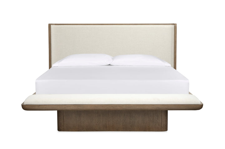 Thorne Amber Brown King Upholstered Platform Bed - B6593-60