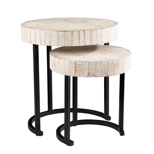 SEI Furniture Kennerly Nesting Side Tables – 2pc Set ACCENT TABLES