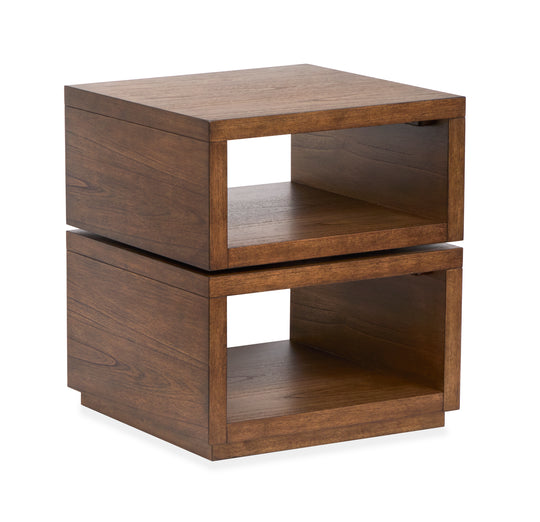 Newton Cinnamon Square End Table - T6505-01