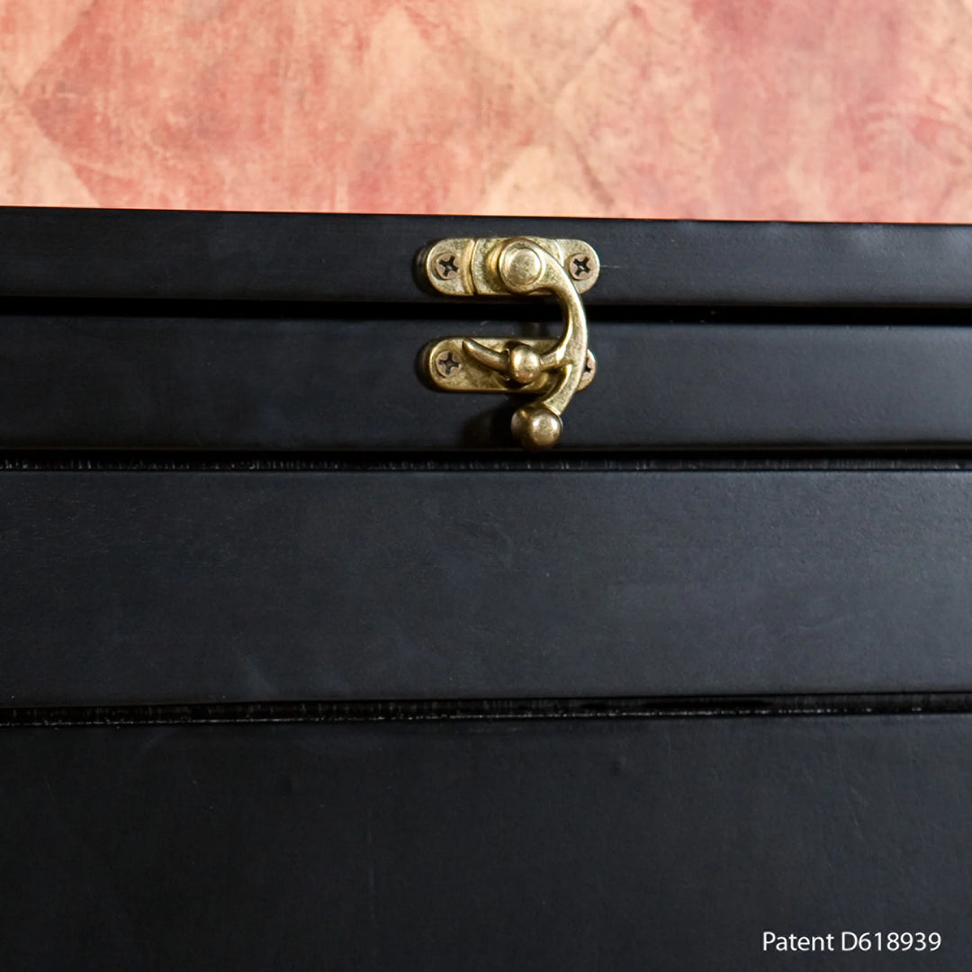 Minford Fold-Out Convertible Desk - Black - AmericanHomeFurniture