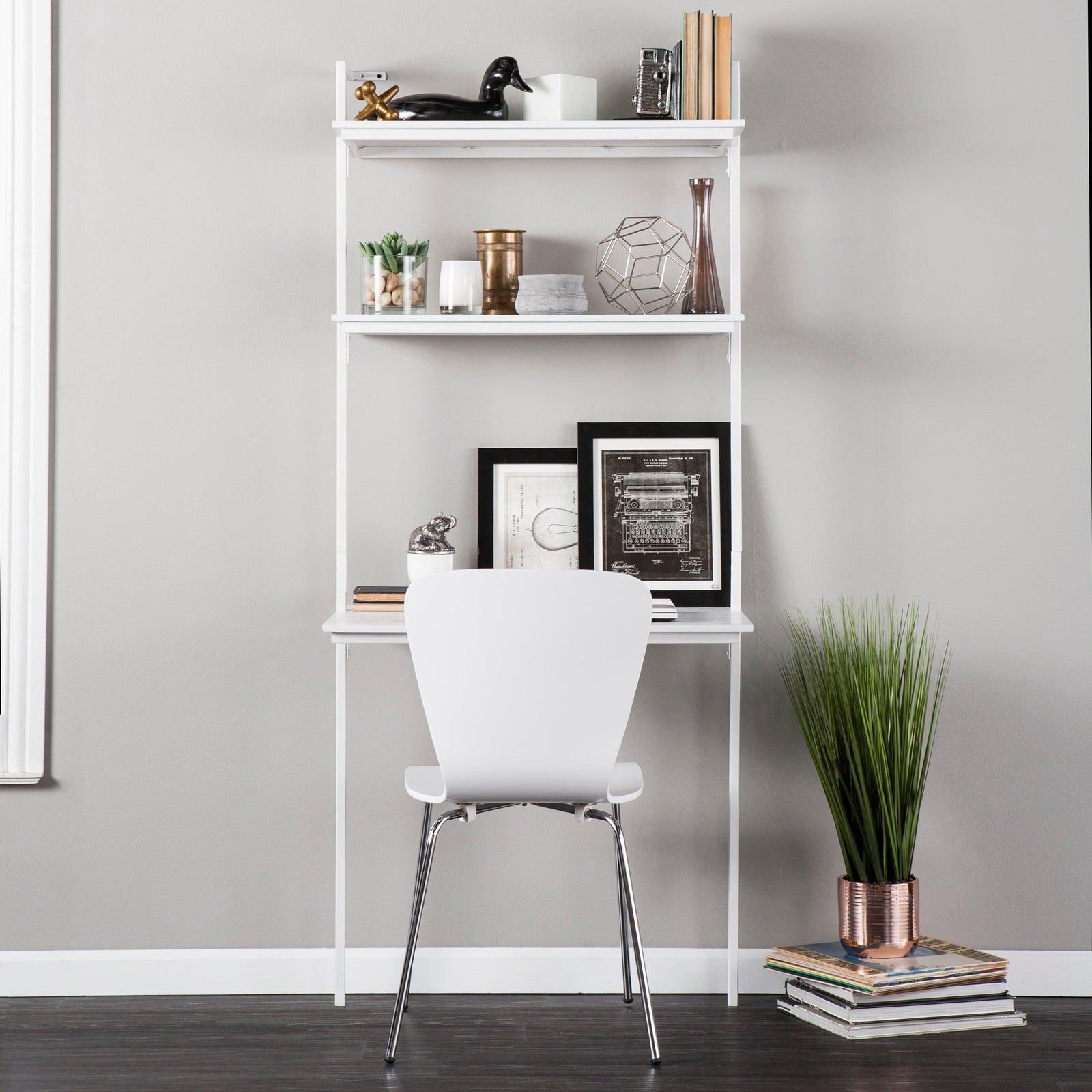 SEI Furniture Holly & Martin Haeloen Wall Mount Desk - White DESKS