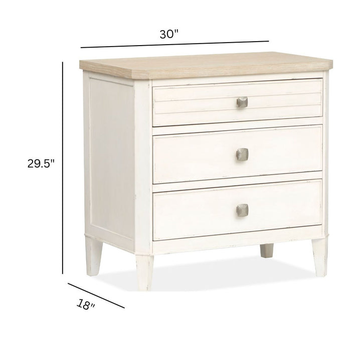 Echo Isles Sea Pearl And Driftwood Drawer Nightstand - B6310-01