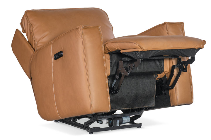 American Home Furniture | Hooker Furniture - Miles Zero Gravity Power Recliner w/ Power Headrest - Brown