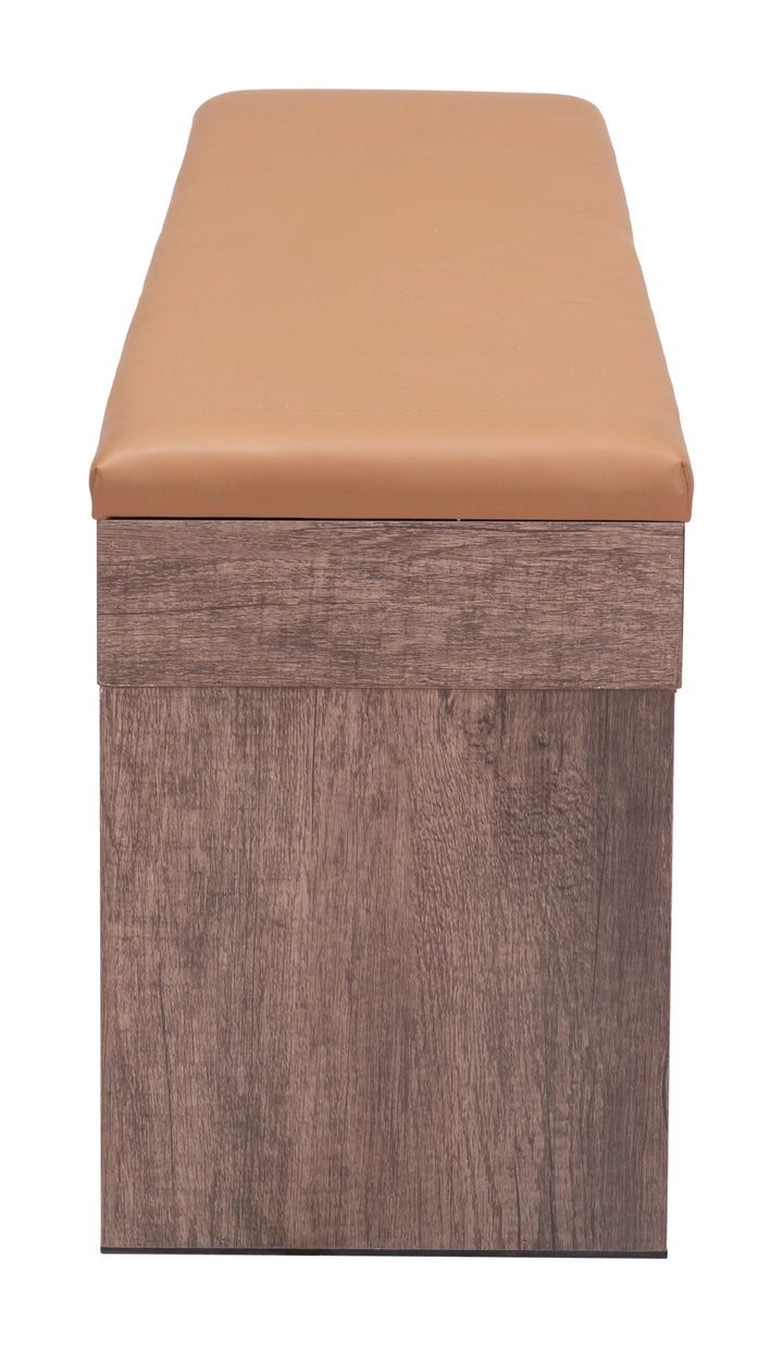 Bonker Storage Bench (Set of 2) Brown - AmericanHomeFurniture