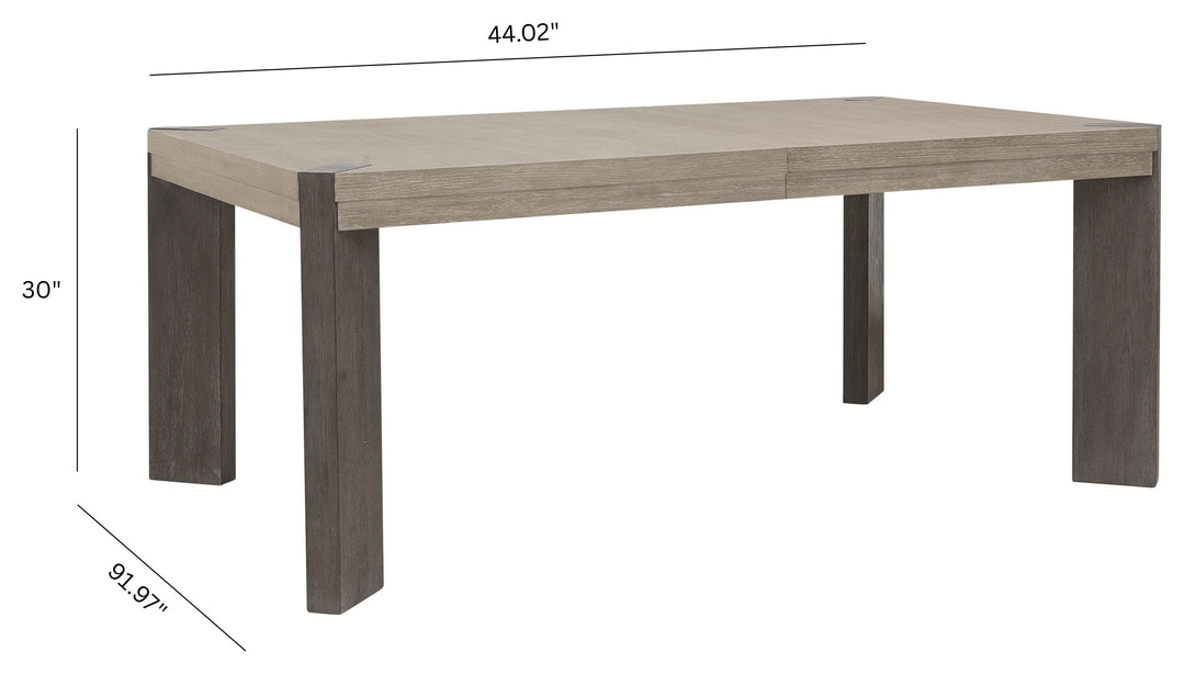 Anderson Park Moose Trail And Frontier Brown Leg Dining Table - P402240