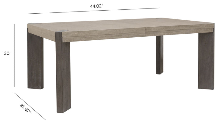 Anderson Park Moose Trail And Frontier Brown Leg Dining Table - P402240