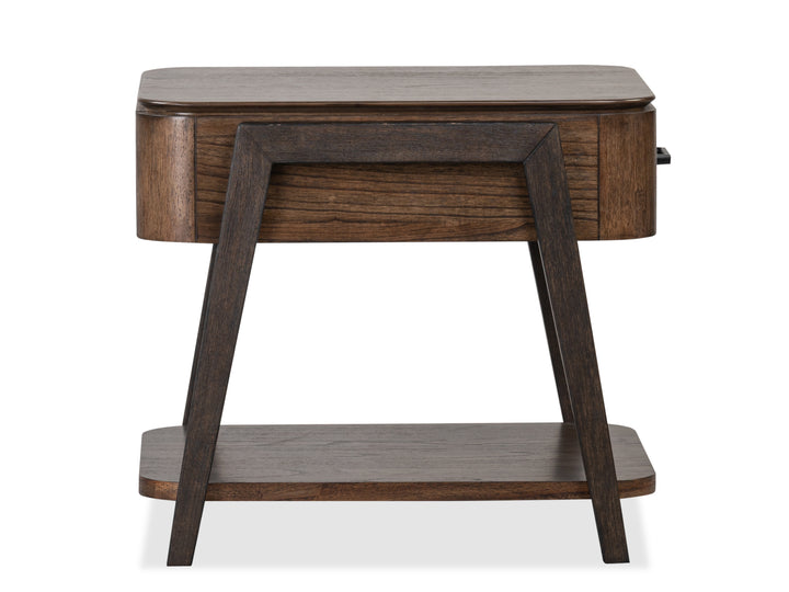 Hallie Milk Chocolate And Dark Chocolate Rectangular End Table - T6355-03