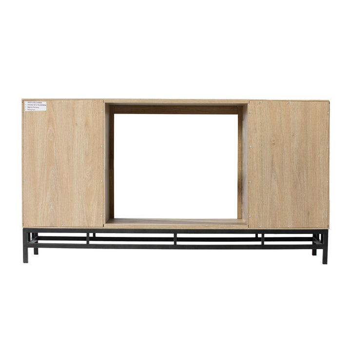 Hollesborne Media Console w/ Storage - AmericanHomeFurniture