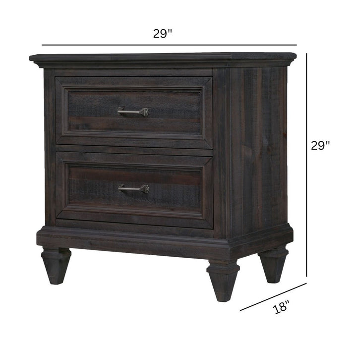 Calistoga Weathered Charcoal Drawer Nightstand - B2590-01