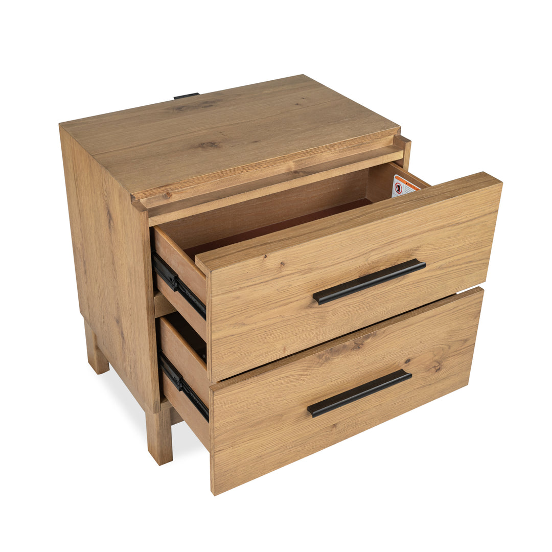 Davenport Rustic Caramel Drawer Nightstand - B6309-01