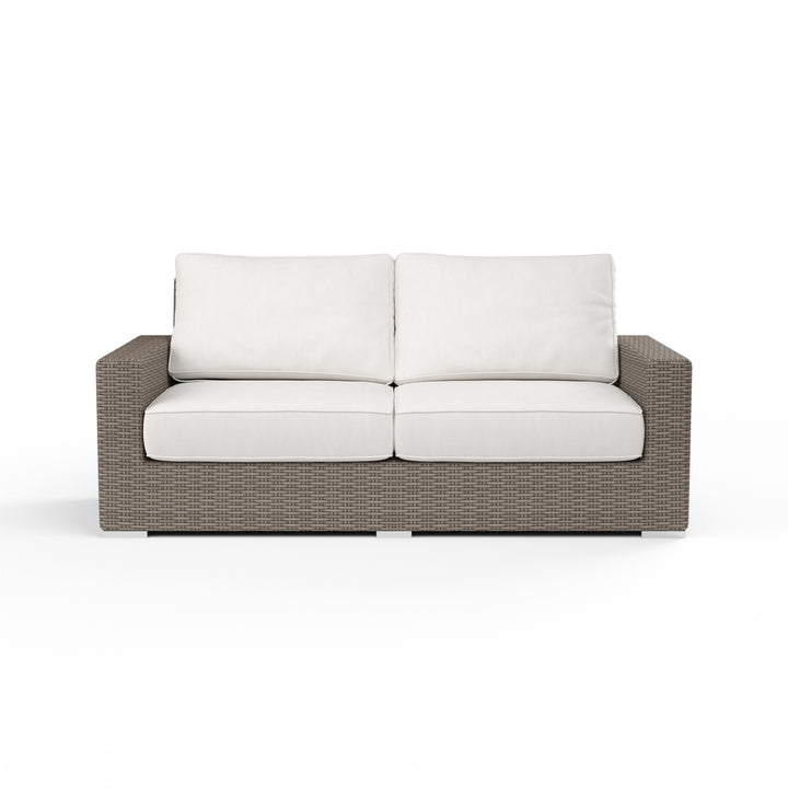 American Home Furniture | Sunset West - Coronado Loveseat in Canvas Flax w/ Self Welt