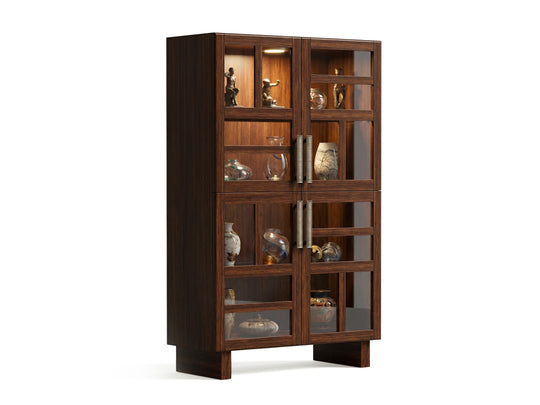 Reena Rich Brown Display Cabinet - D6518-08