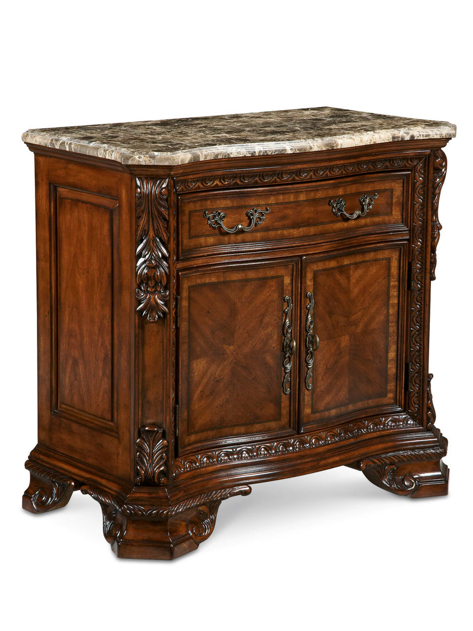 American Home Furniture | A.R.T. Furniture - Old World Marble Top Nightstand