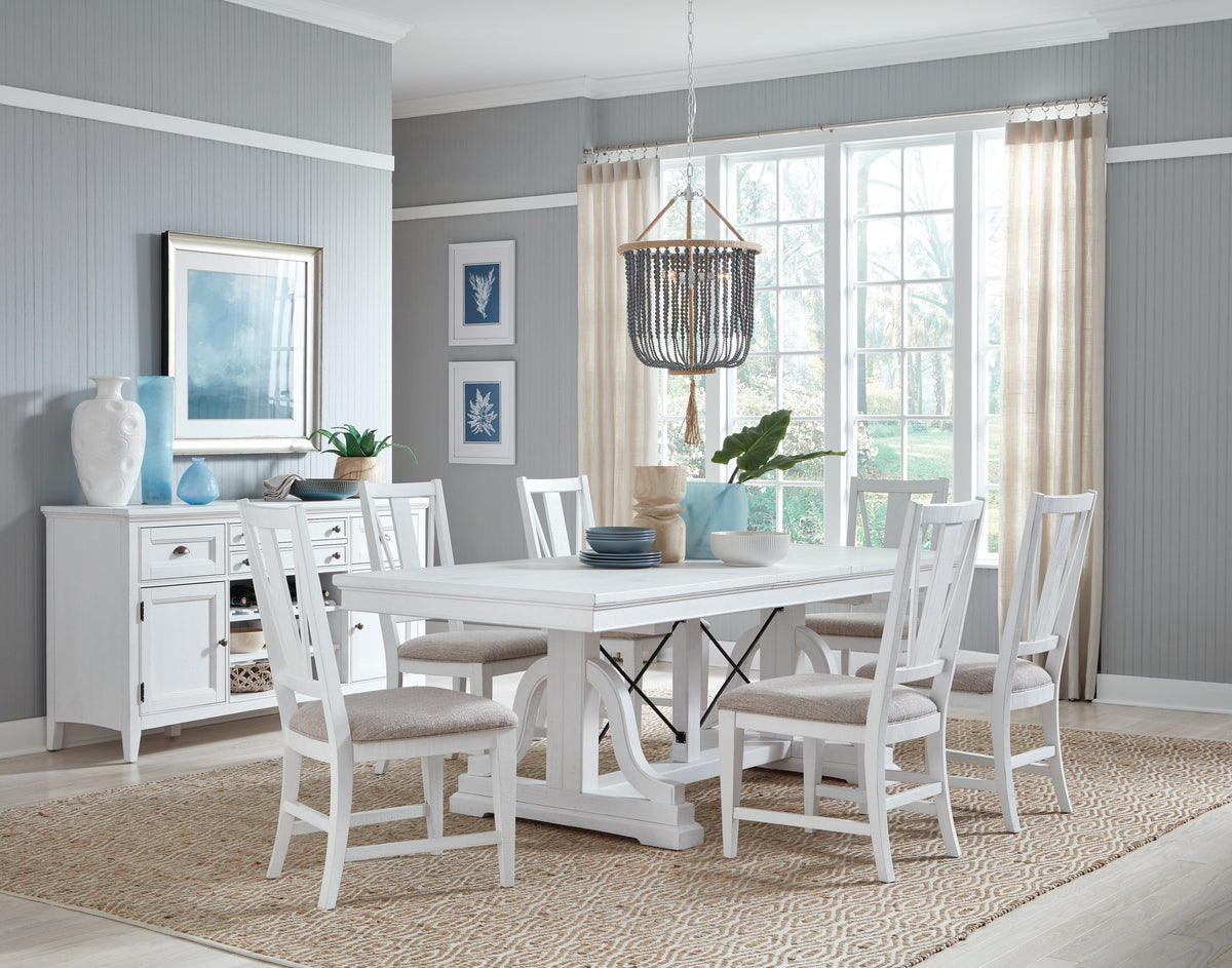 Heron Cove Chalk White And Dovetail Grey Side Chair - Set of 2 - D4400-62