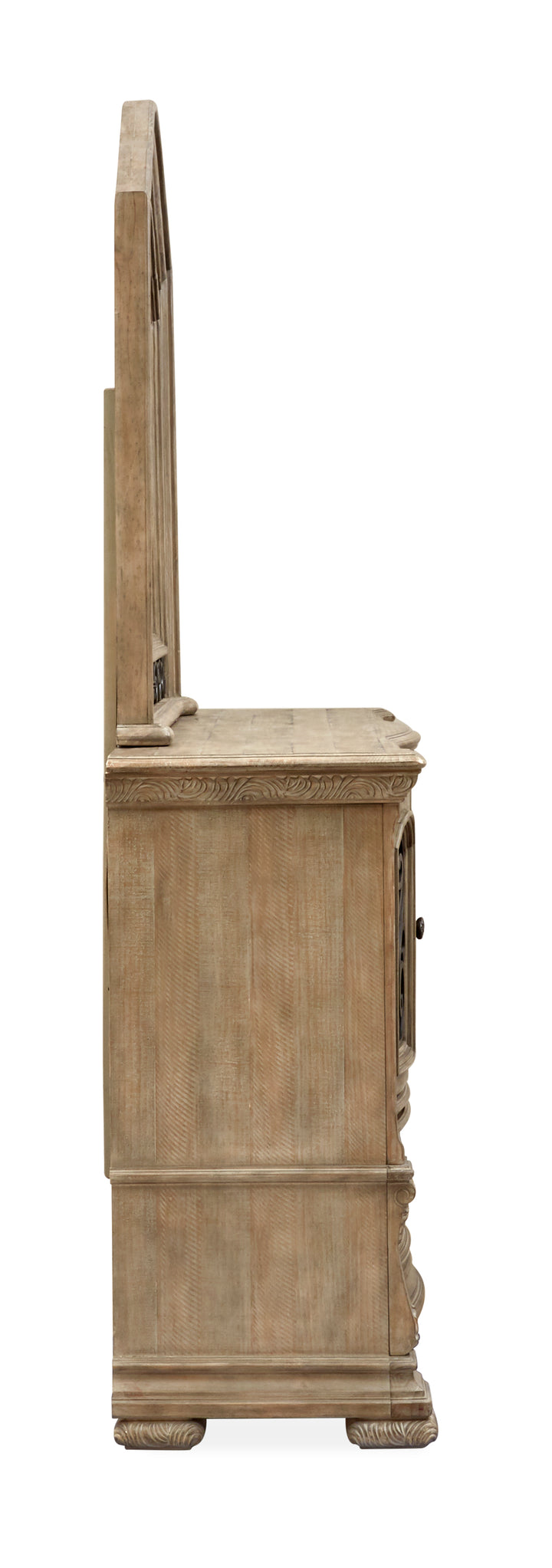 Marisol Fawn Drawer Dresser With Shaped Mirror - B5132-2045