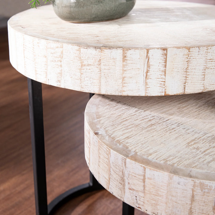 Kennerly Nesting Side Tables – 2pc Set - AmericanHomeFurniture