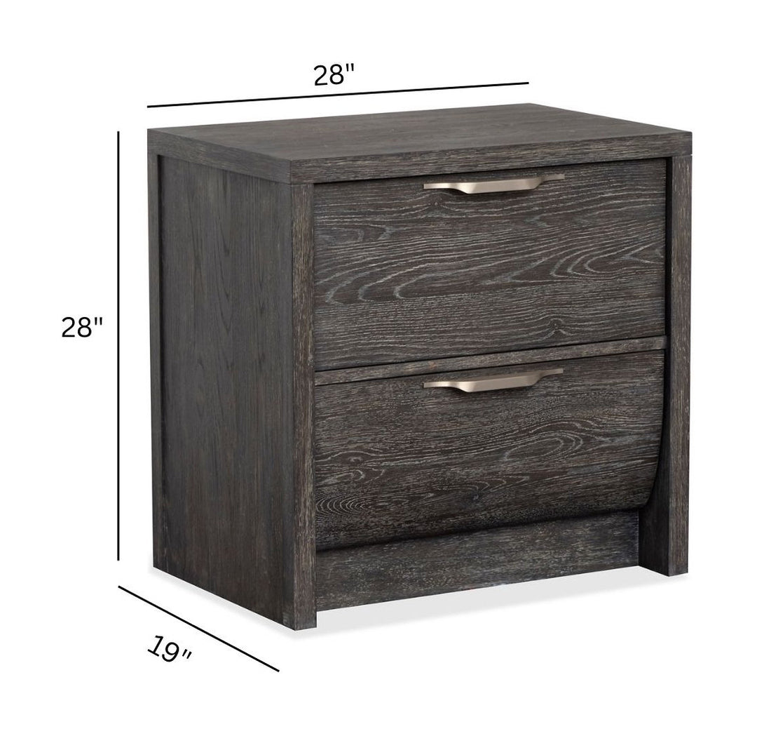 Kinsley Black Heron Drawer Nightstand - B5890-01
