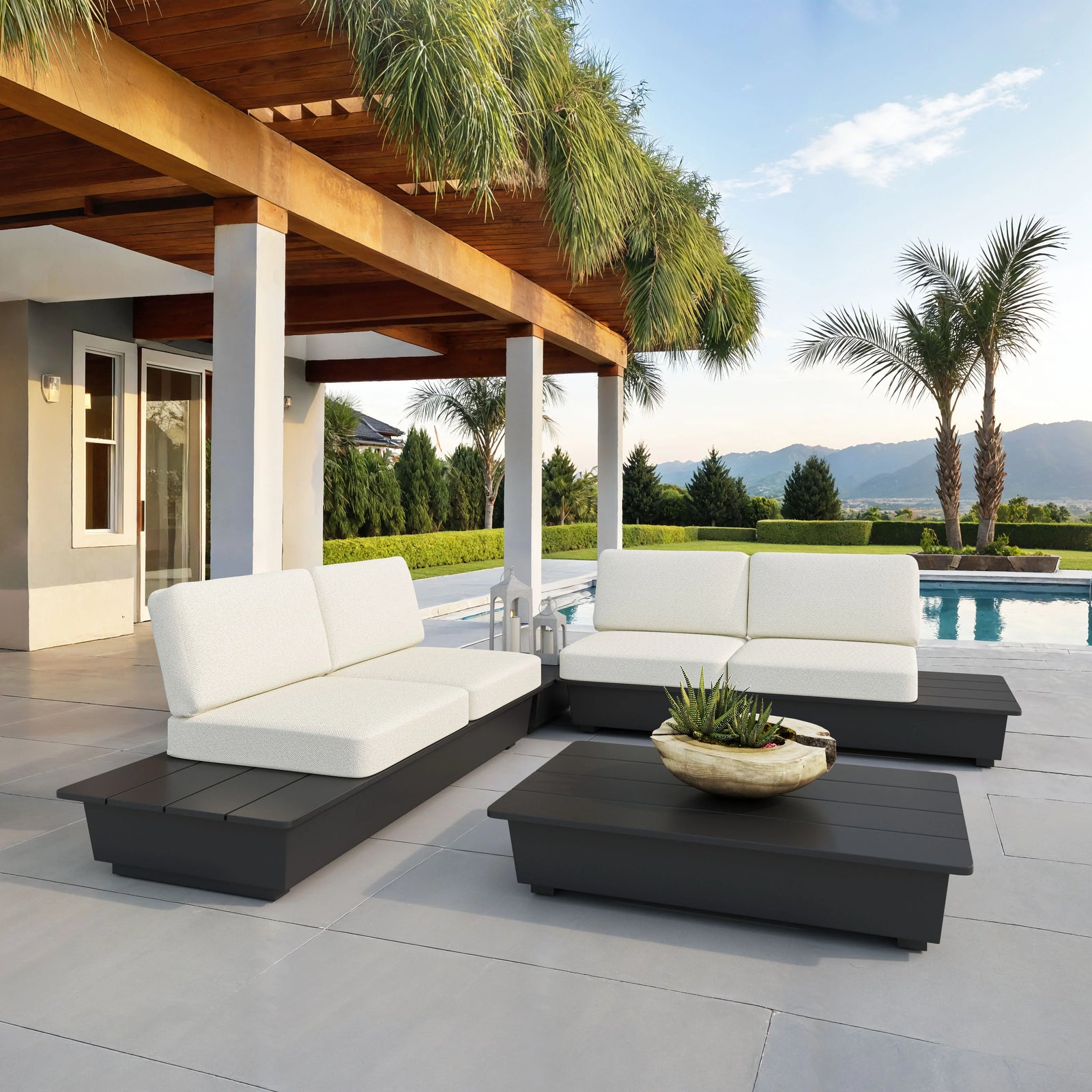 Zuo Tien Side Table Black OUTDOOR ACCENT TABLES