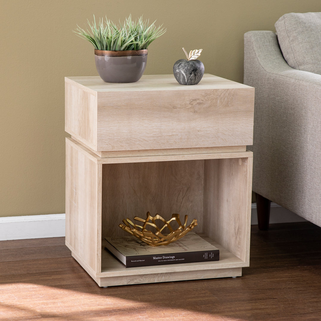 American Home Furniture | SEI Furniture - Mortayne Side Table w/ Charging Station