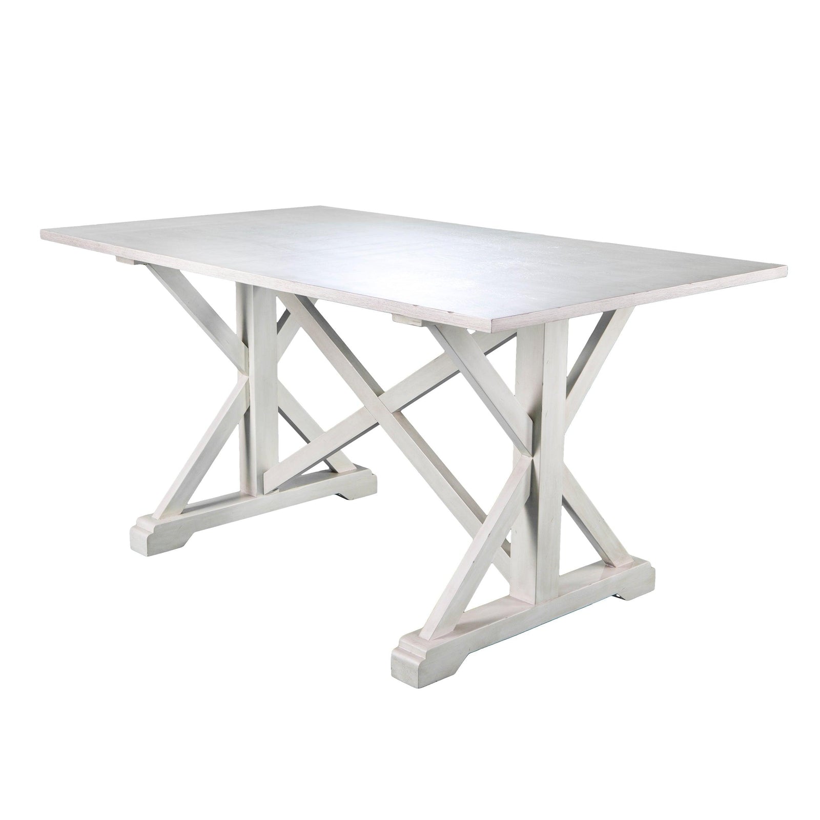 SEI Furniture Cardwell Distressed Farmhouse Dining Table DINING TABLES