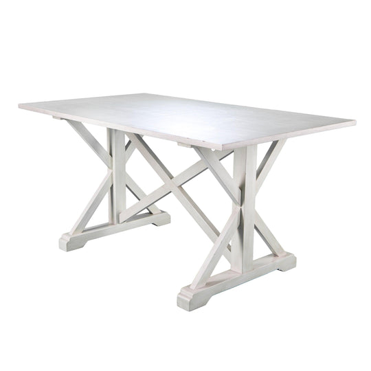 SEI Furniture Cardwell Distressed Farmhouse Dining Table DINING TABLES