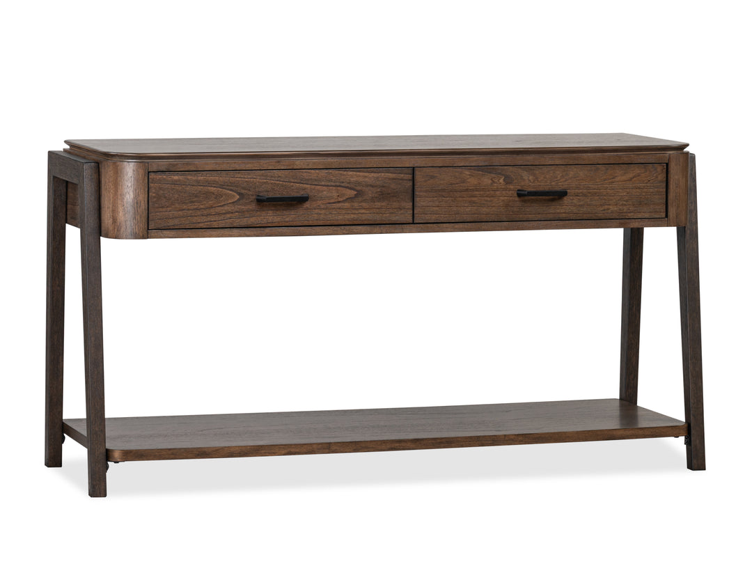 Hallie Milk Chocolate And Dark Chocolate Rectangular Sofa Table - T6355-73