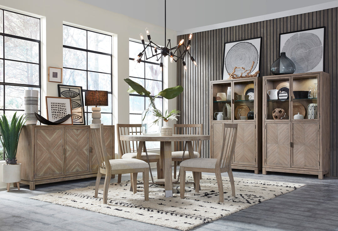 Ainsley Cerused Khaki 48" Round Dining Table - D5333-22