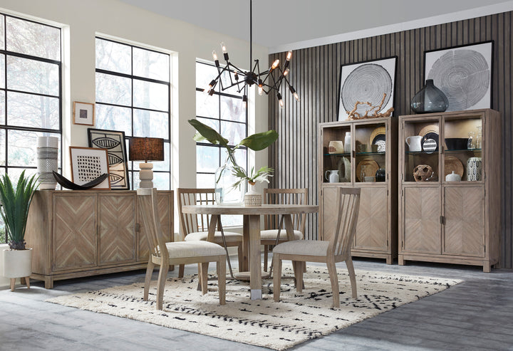 Ainsley Cerused Khaki 48" Round Dining Table - D5333-22