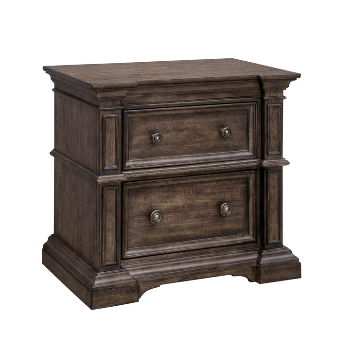 Woodbury Two Drawer Nightstand with USB - AmericanHomeFurniture